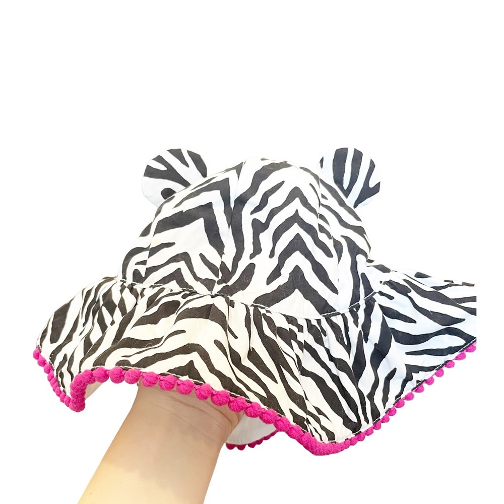 NWT Gymboree Girls Floppy Sunhat Zebra Print with Ears Size 12-24 months